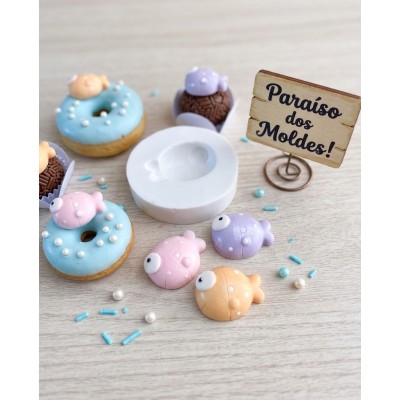 Molde de Silicone Peixe Gorduxo - 1337