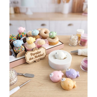 Molde de Silicone Peixe Gorduxo - 1337