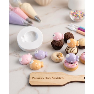 Molde de Silicone Peixe Gorduxo - 1337