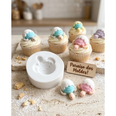 Molde de Silicone Tartaruga Ternura - 1339