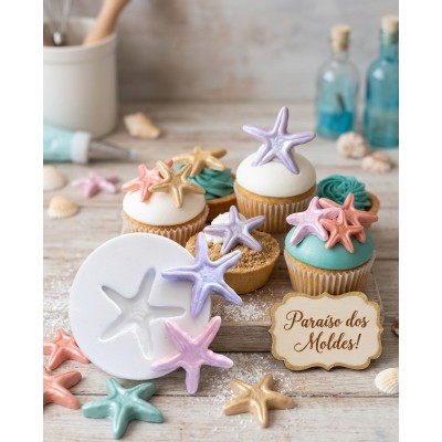 Molde de Silicone Estrela Paty - 1341