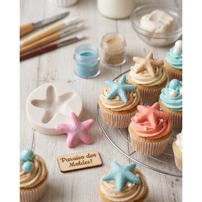 Molde de Silicone Estrela Fofa - 1348