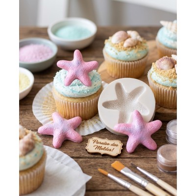 Molde de Silicone Estrela Fofa - 1348
