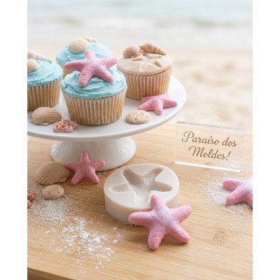 Molde de Silicone Estrela Fofa - 1348