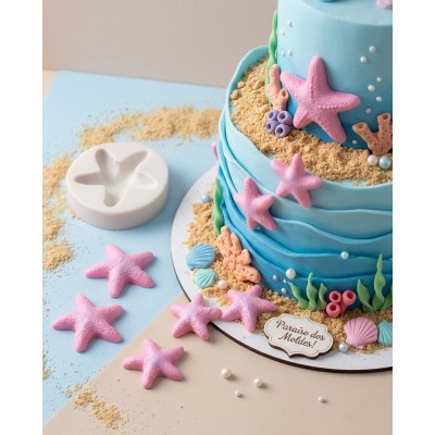 Molde de Silicone Estrela Fofa - 1348