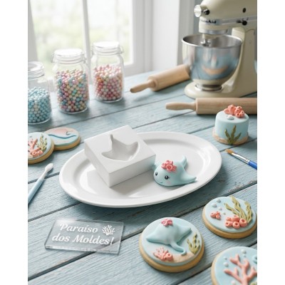Molde de Silicone Cofeitaria e Biscuit Arraia Charme 2060