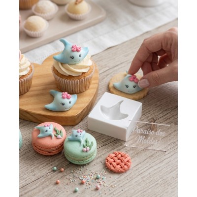 Molde de Silicone Cofeitaria e Biscuit Arraia Charme 2060