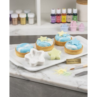 Molde de Silicone Confeitaria Biscuit Estrela Fundo Mar 2093