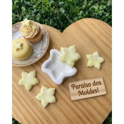 Molde de Silicone Confeitaria Biscuit Estrela Fundo Mar 2093