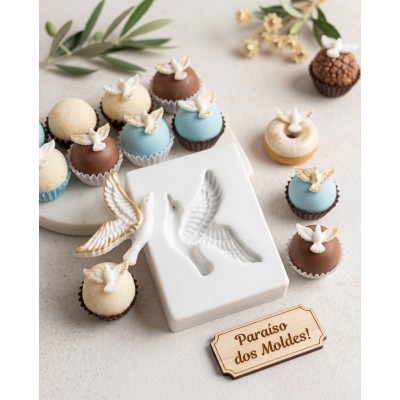 Molde de Silicone Confeitaria Biscuit Gaivota Praia 2351