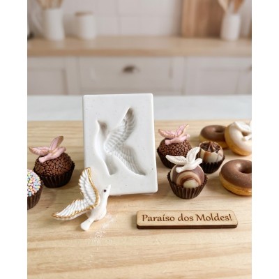 Molde de Silicone Confeitaria Biscuit Gaivota Praia 2351