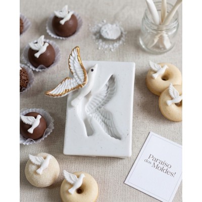 Molde de Silicone Confeitaria Biscuit Gaivota Praia 2351