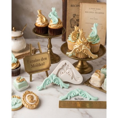 Molde de Silicone Arabesco Ornamental - 265