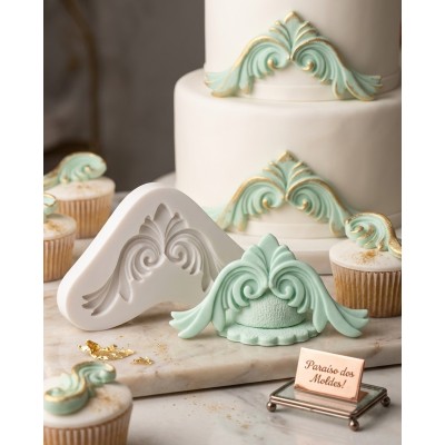 Molde de Silicone Arabesco Ornamental - 265