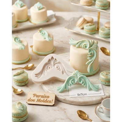 Molde de Silicone Arabesco Ornamental - 265