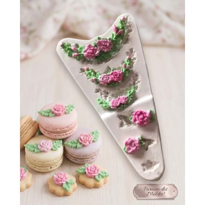 Molde de silicone Arabesco Floral