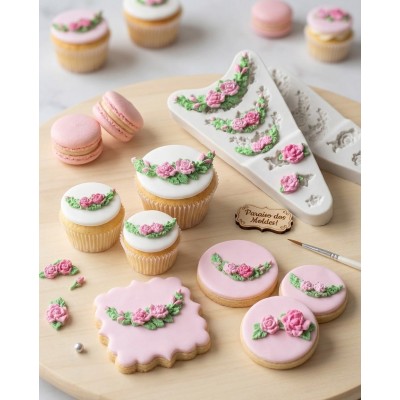 Molde de silicone Arabesco Floral
