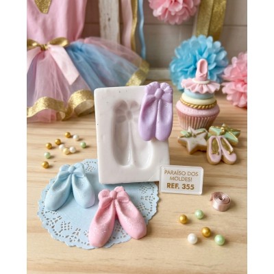 Molde De Silicone Sapatilhas Carol - 355