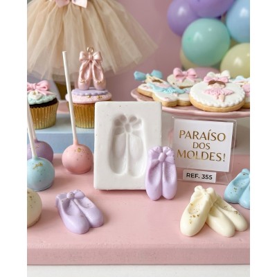 Molde De Silicone Sapatilhas Carol - 355