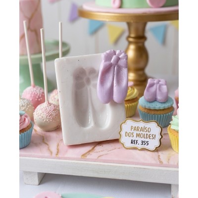 Molde De Silicone Sapatilhas Carol - 355