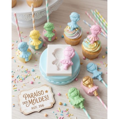Molde De Silicone Mini Bailarina - 356