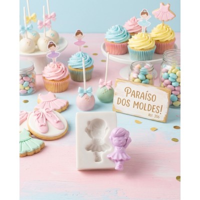 Molde De Silicone Mini Bailarina - 356