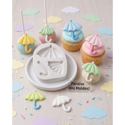 Molde de Silicone Guarda Chuvas Cute - 115