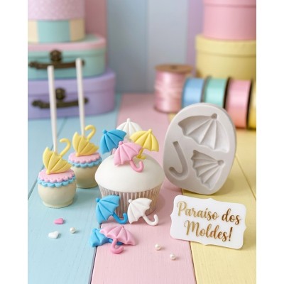 Molde de Silicone Guarda Chuvas Cute - 115