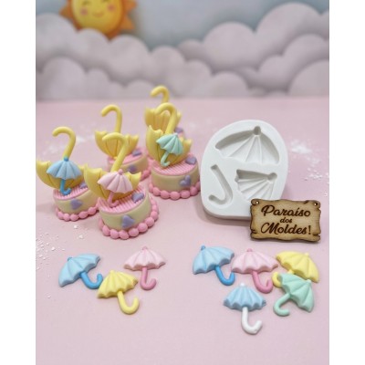 Molde de Silicone Guarda Chuvas Cute - 115