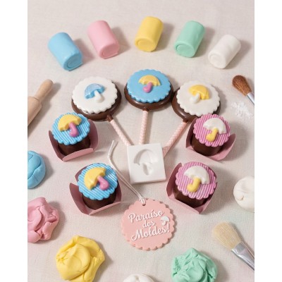 Molde de Silicone Guarda Chuva Mini -117
