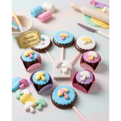 Molde de Silicone Guarda Chuva Mini -117