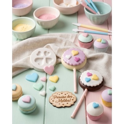 Molde de Silicone Corações Mini - 119