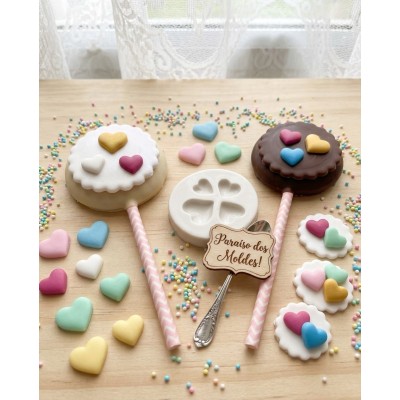 Molde de Silicone Corações Mini - 119