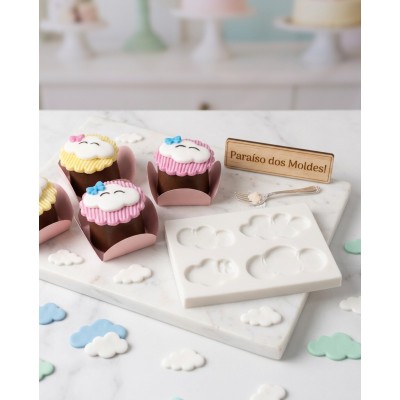 Molde de Silicone Kit De Nuvens - 120