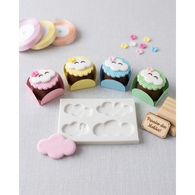 Molde de Silicone Kit De Nuvens - 120