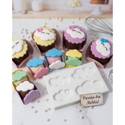 Molde de Silicone Kit De Nuvens - 120