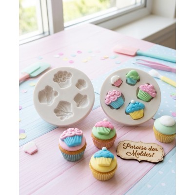 Molde de Silicone Mini Cupcakes  - 121