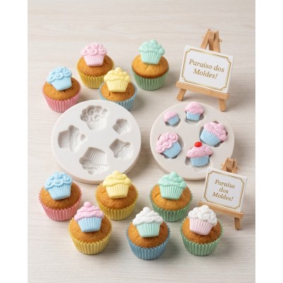 Molde de Silicone Mini Cupcakes  - 121