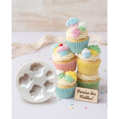 Molde de Silicone Mini Cupcakes  - 121