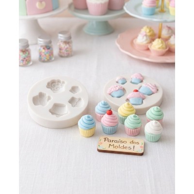 Molde de Silicone Mini Cupcakes  - 121