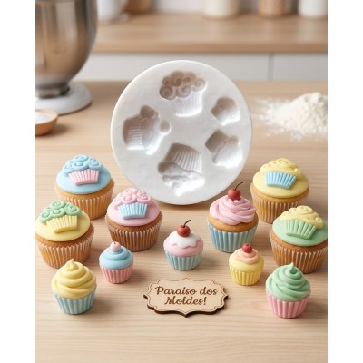 Molde de Silicone Mini Cupcakes  - 121