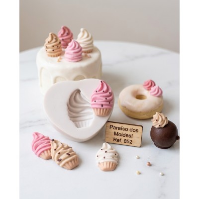 Molde de Silicone Casquinha De Sorvete - 852