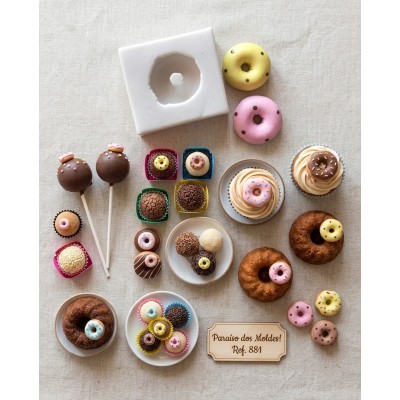 Molde de Silicone Rosquinha - 881