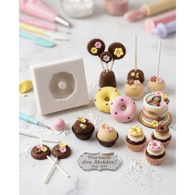 Molde de Silicone Rosquinha - 881