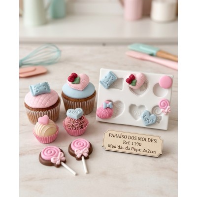 Molde De Silicone Mini Doçuras - 1190