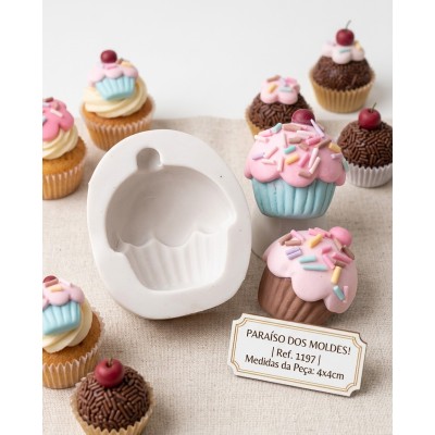 Molde De Silicone Cupcake Love - 1197