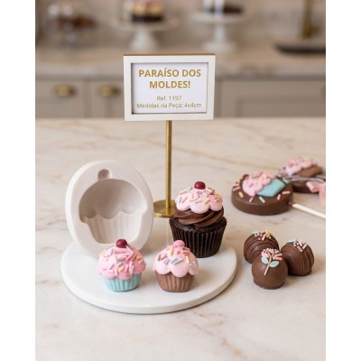 Molde De Silicone Cupcake Love - 1197