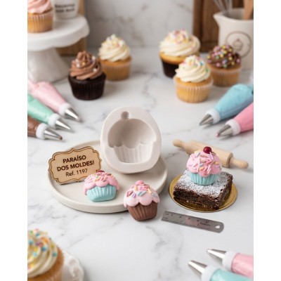 Molde De Silicone Cupcake Love - 1197