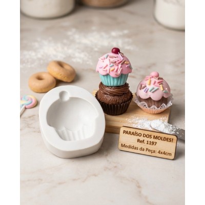 Molde De Silicone Cupcake Love - 1197
