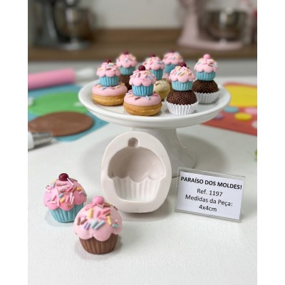 Molde De Silicone Cupcake Love - 1197